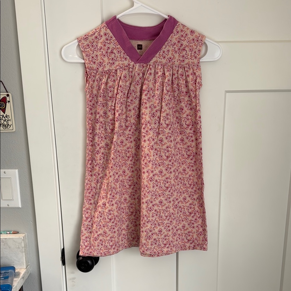 Tea Collection Pink and Purple Floral Top